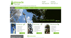 Desktop Screenshot of pinnacletreecare.com